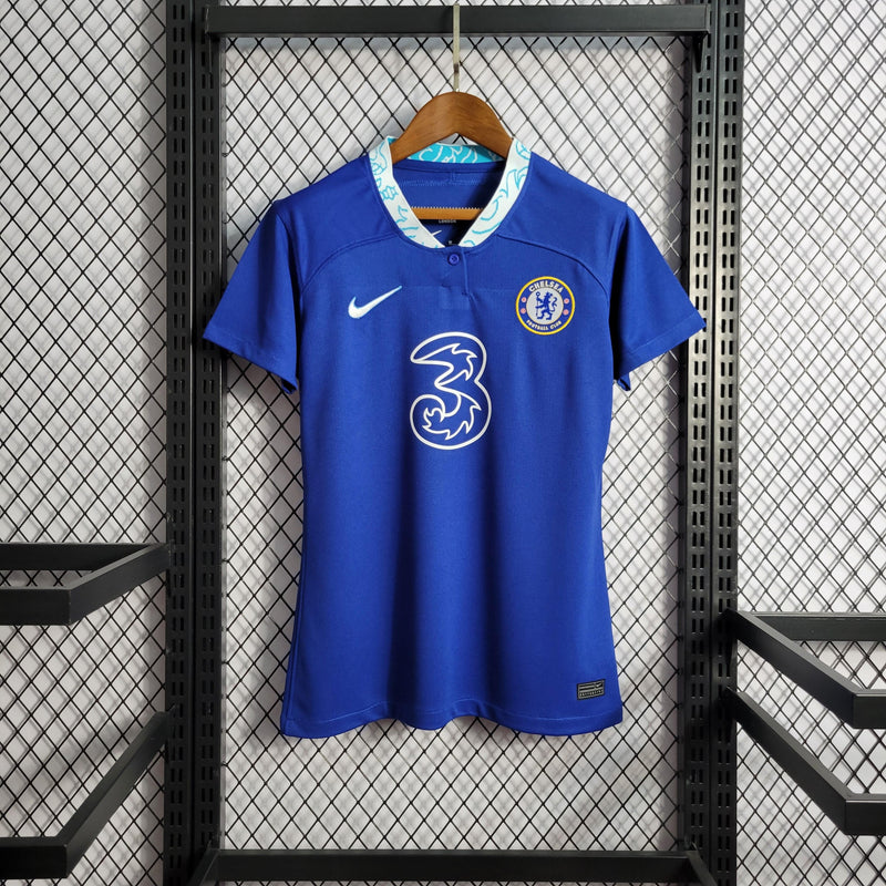 Camisa Chelsea Nike I 2022-23 Torcedora Pro Feminina