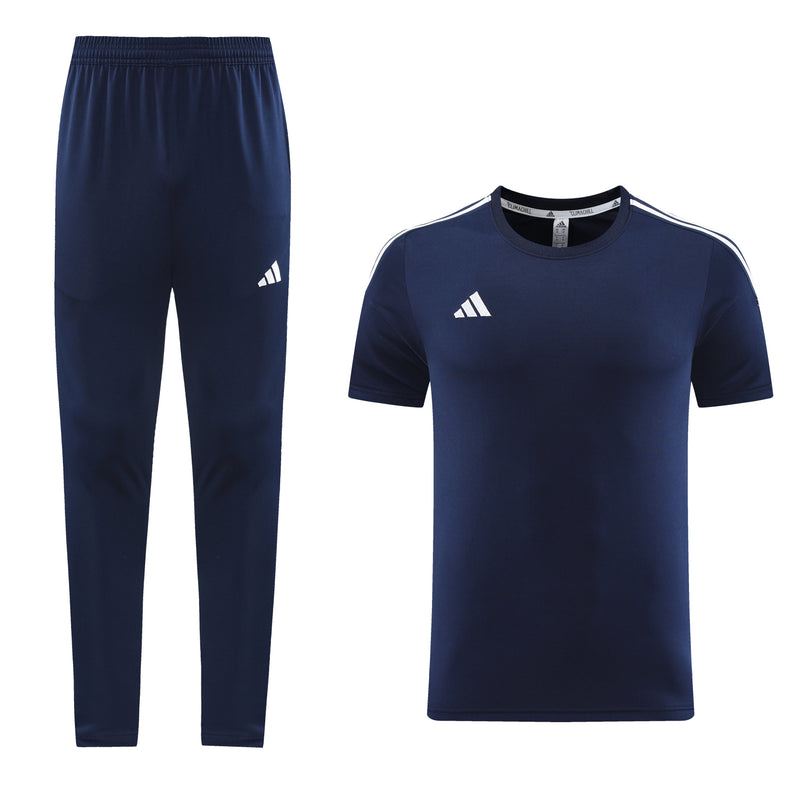 Conjunto Adidas Fitness Aero Masculino - Azul Escuro