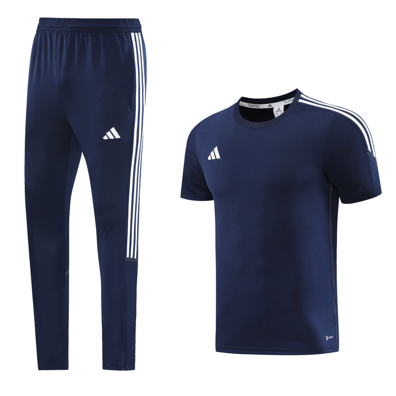 Conjunto Adidas Fitness Aero Masculino - Azul Escuro