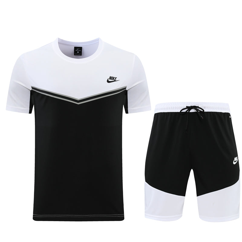 Conjunto Nike Fitness Treino Masculino - Preto e Branco