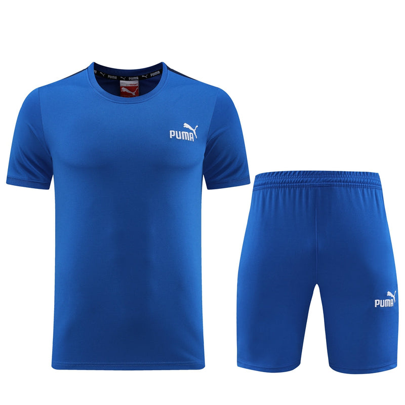 Conjunto Puma Fitness Treino Masculino - Azul