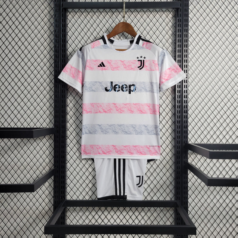 Uniforme do Juventus Away (2) 2023/24 Adidas Infantil