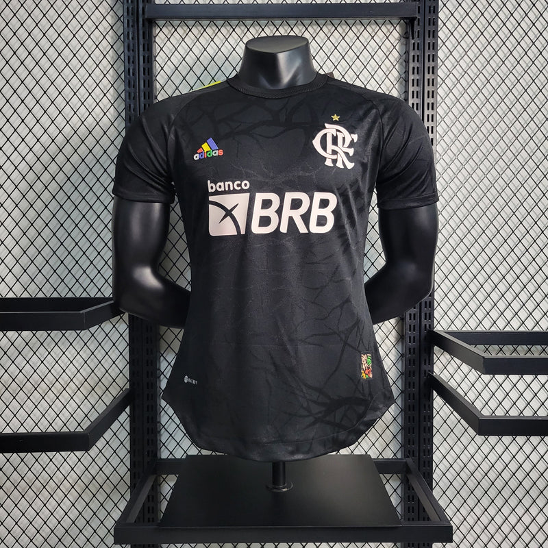 Camisa Oficial do Flamengo - 23/24 - Versão Jogador - All Blacks