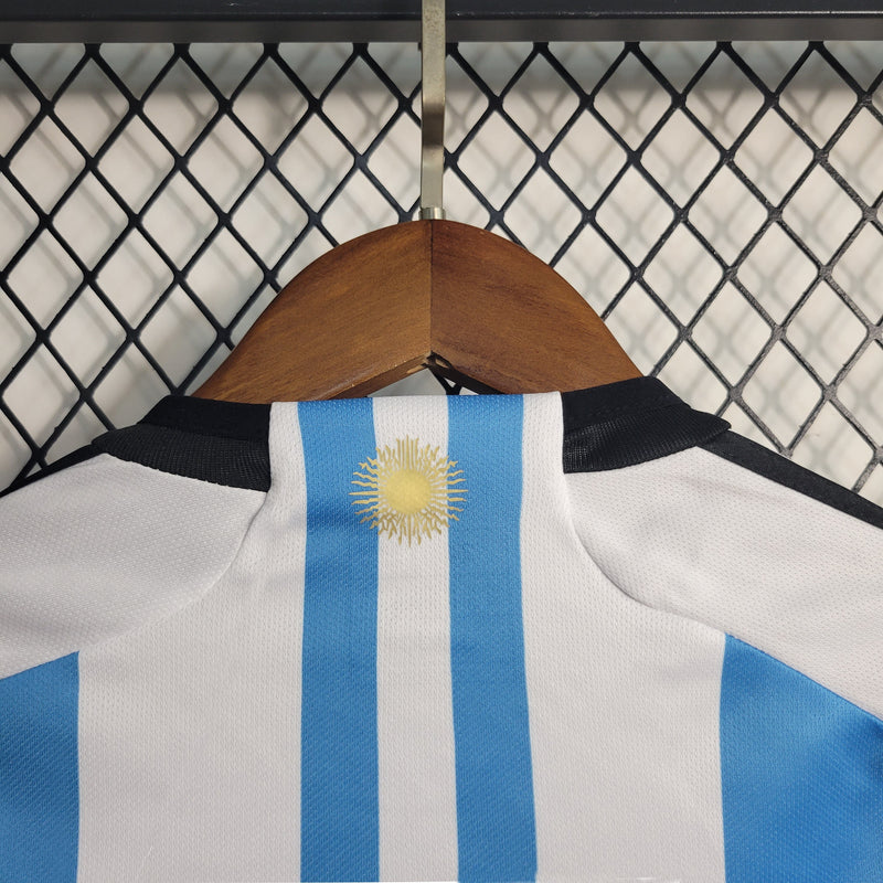 Kit Infantil Argentina I 22/23 Adidas - Azul e Branca