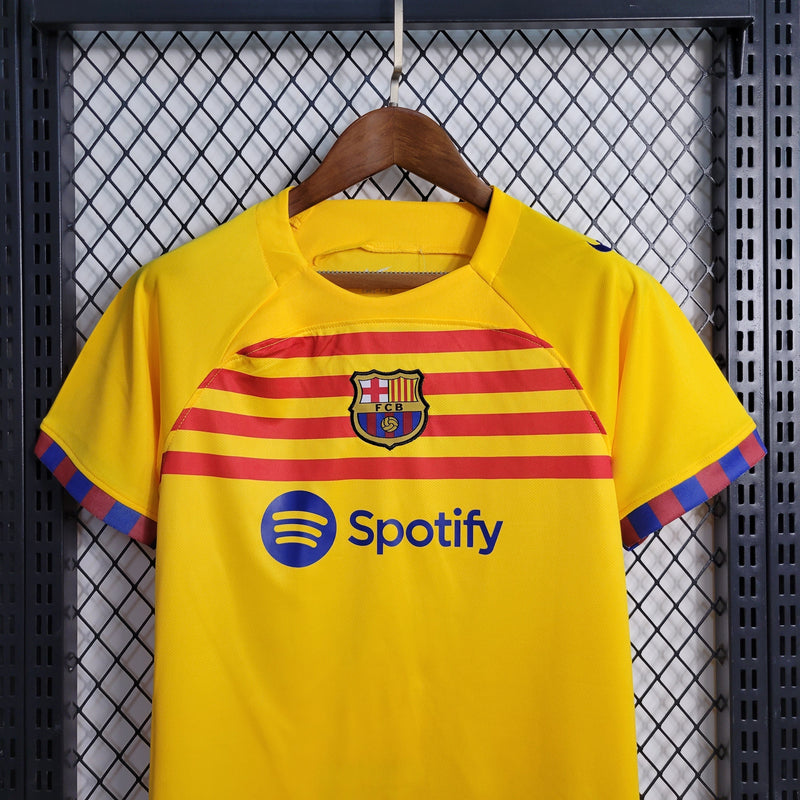 Kit Infantil Barcelona IIII 22/23 Nike - Amarela