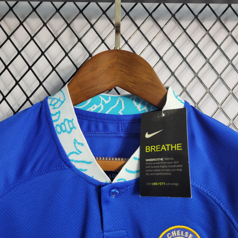 Kit Infantil Chelsea I 22/23 Nike - Azul