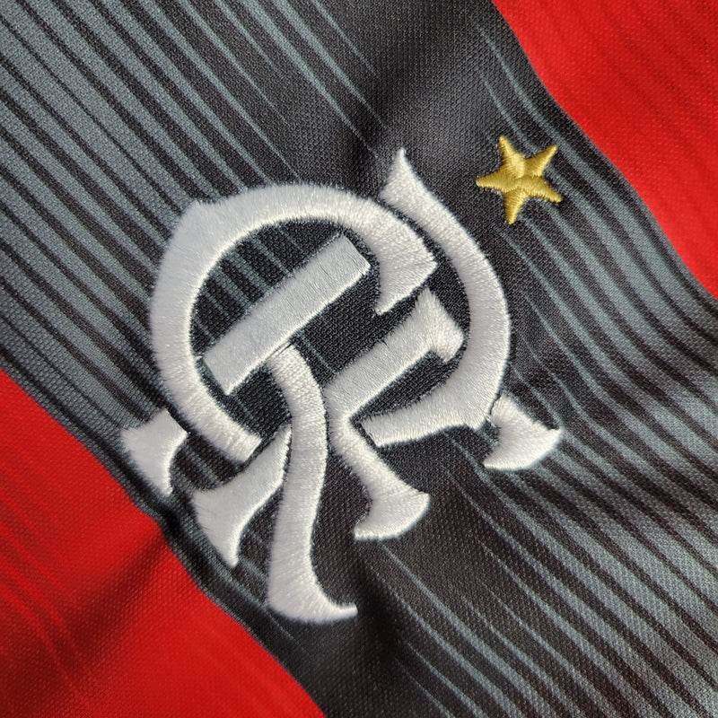 Kit Infantil Flamengo I 23/24 Adidas - Vermelho e Preto