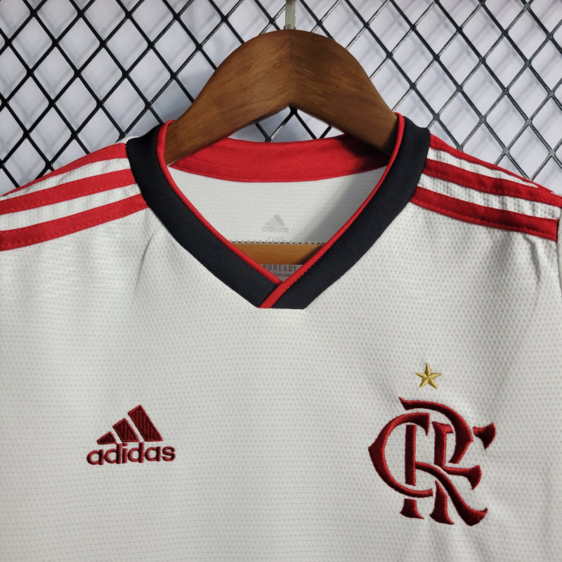 Kit Infantil Flamengo II 22/23 Adidas - Vermelho e Preto