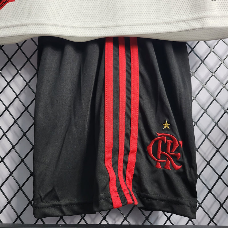 Kit Infantil Flamengo II 22/23 Adidas - Vermelho e Preto