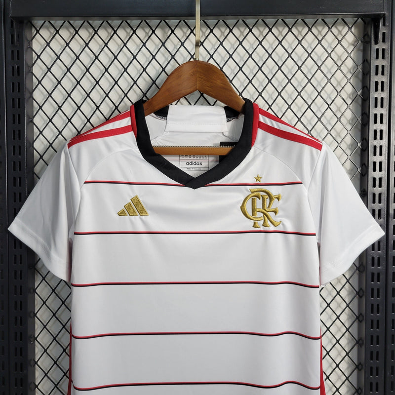 Kit Infantil Flamengo II 23/24 Adidas - Branco