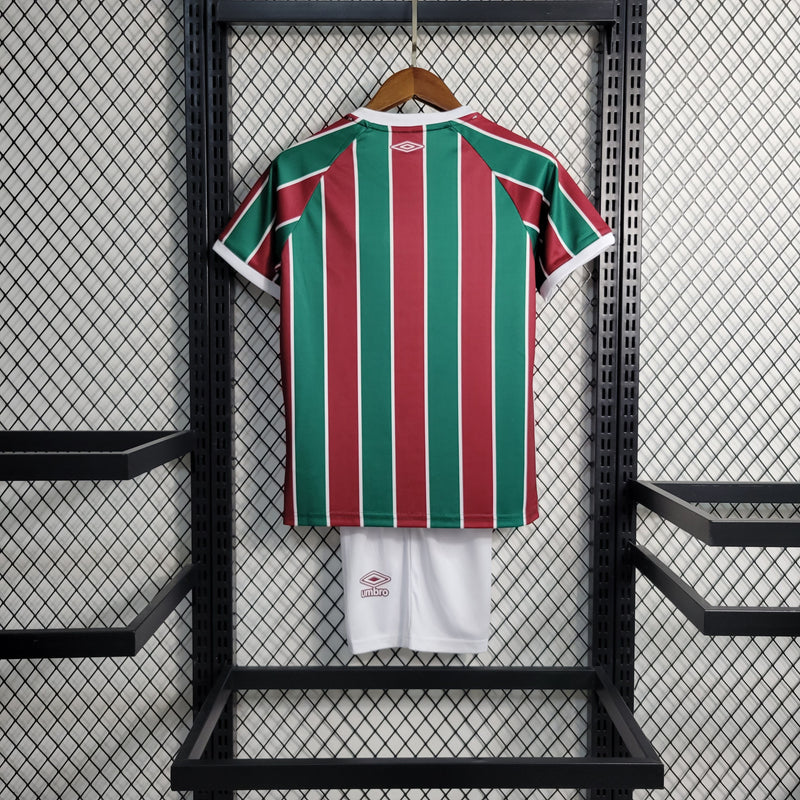 Kit Infantil Fluminense I 23/24 Umbro - Grená e Verde