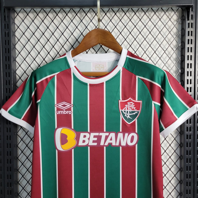 Kit Infantil Fluminense I 23/24 Umbro - Grená e Verde