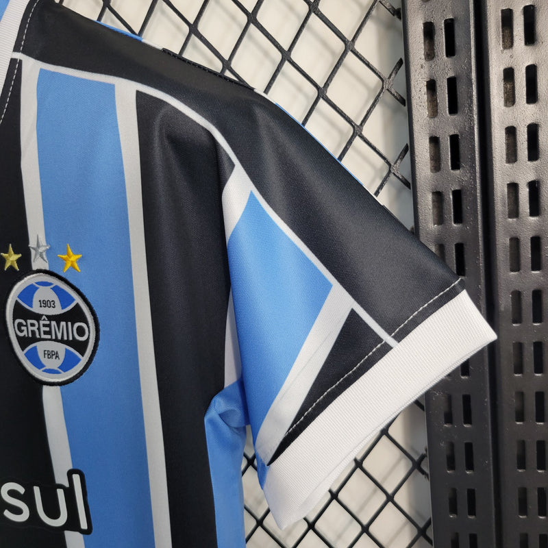 Kit Infantil Grêmio I 23/24 Umbro - Azul e Preto