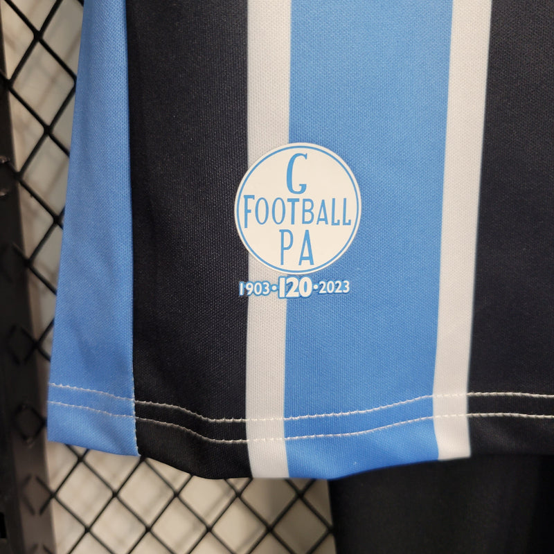 Kit Infantil Grêmio I 23/24 Umbro - Azul e Preto