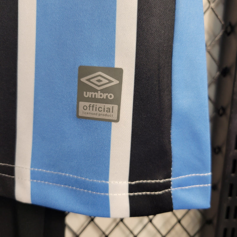 Kit Infantil Grêmio I 23/24 Umbro - Azul e Preto