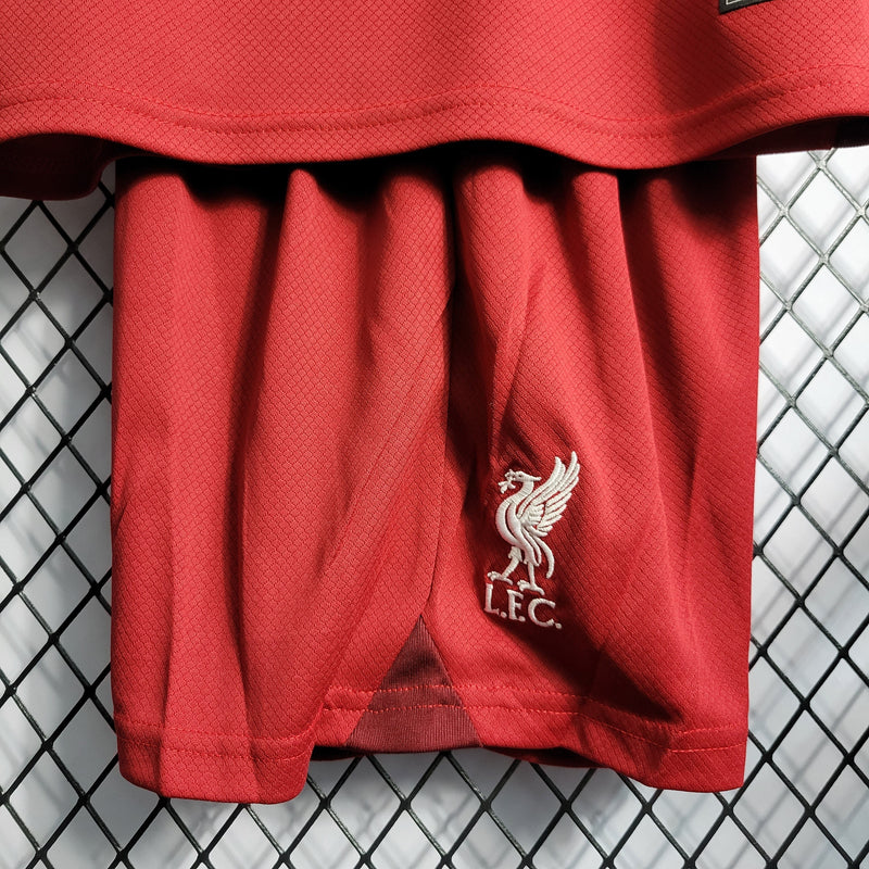 Kit Infantil Liverpool I 22/23 Nike - Vermelha