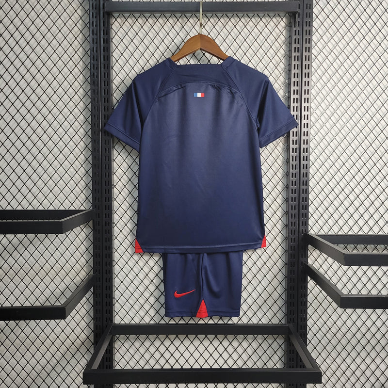 Kit Infantil PSG I 23/24 Nike - Azul Marinho