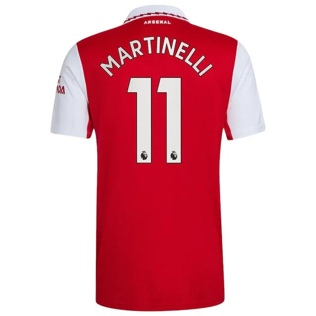 Camisa Arsenal I 22/23 - Adidas Torcedor Masculina  Personalizada Martinelli Nº11